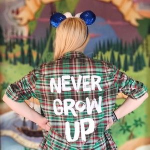 RARE Cakeworthy Peter Pan flannel